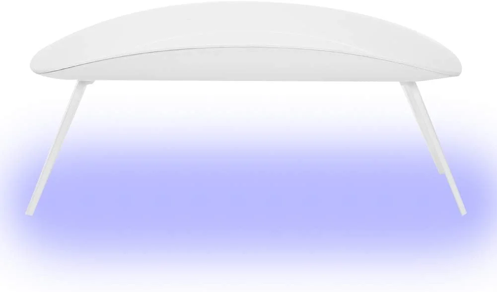 خشک کن ناخن، لامپ LED UV حرفه ای 6 واتی قابل حمل با پایه تاشو برای استفاده خانگی و سالن