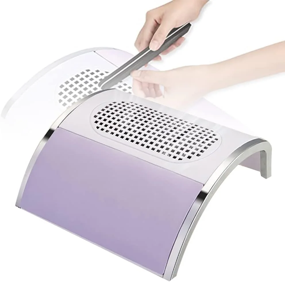 دستگاه جمع کننده گرد و غبار ناخن برای ناخن های اکریلیک، مکنده قدرتمند گرد و غبار ناخن، جاروبرقی ناخن 80 وات، دستگاه مکنده گرد و غبار ناخن برای پلی ژل، مناسب برای استفاده در سالن و منزل، لوازم جانبی ناخن