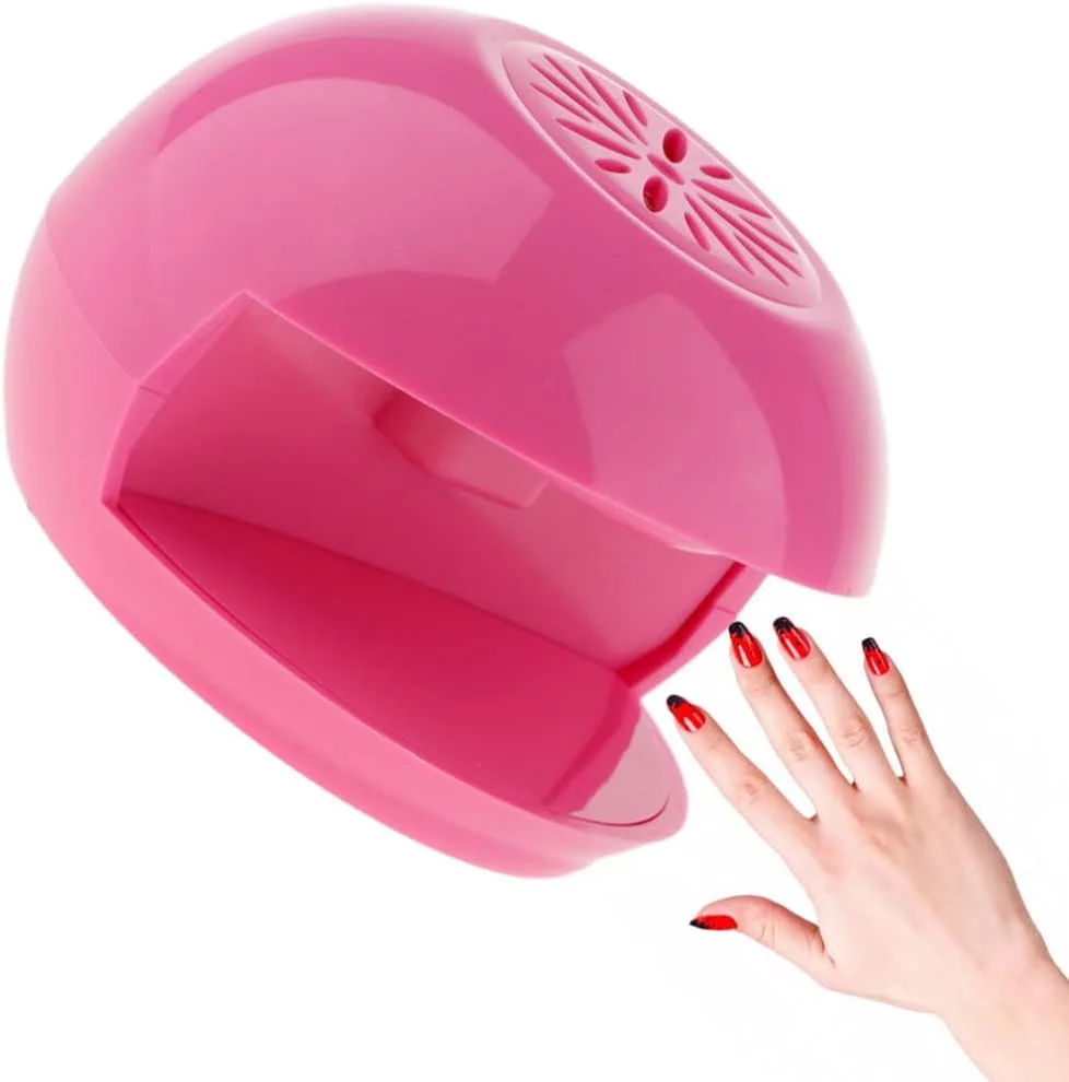 خشک کن لاک ناخن، دستگاه خنک کننده برقی ناخن، ابزار مانیکور لاک ناخن، رنگ قرمز رز
