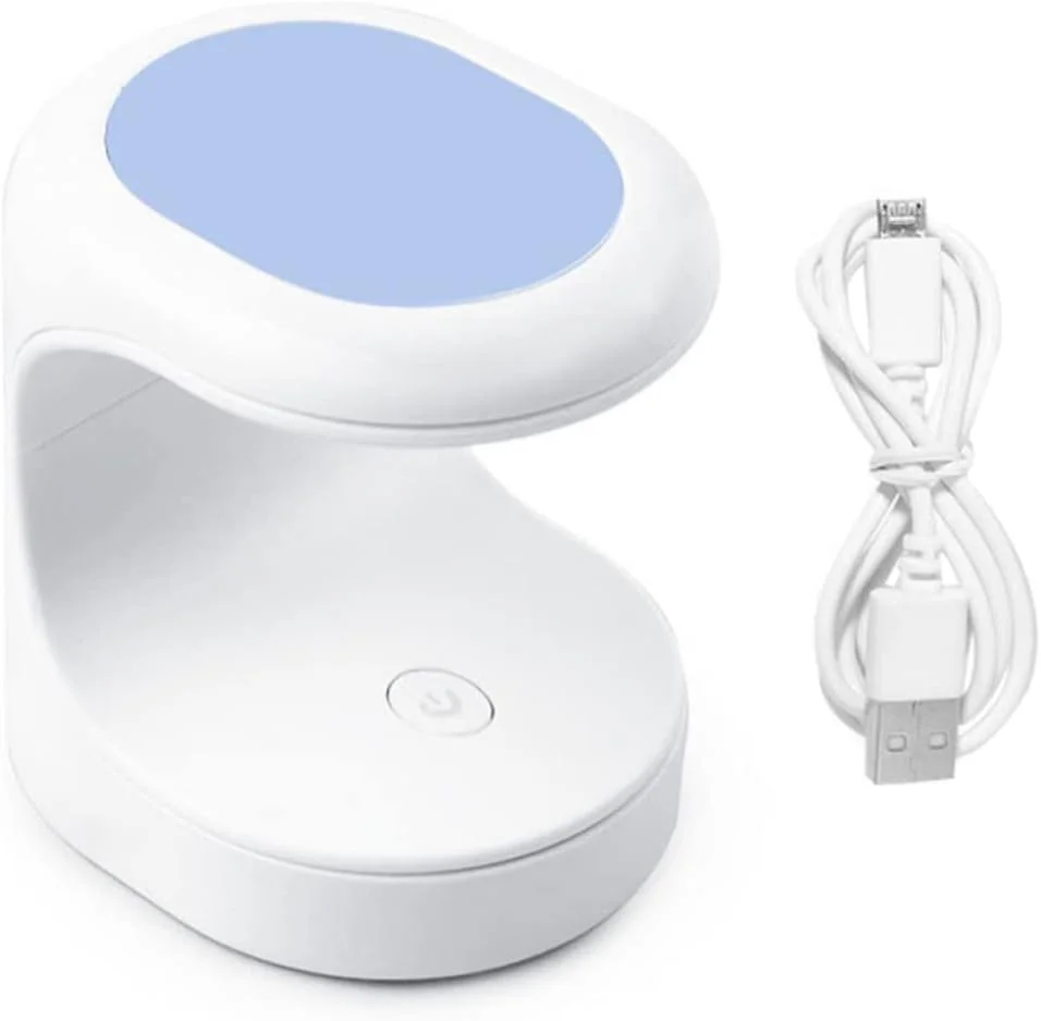 دستگاه خشک کن لاک ناخن LED مینی با نور فرابنفش برای خشک کردن لاک ژل و ژل کاشت ناخن (آبی)
