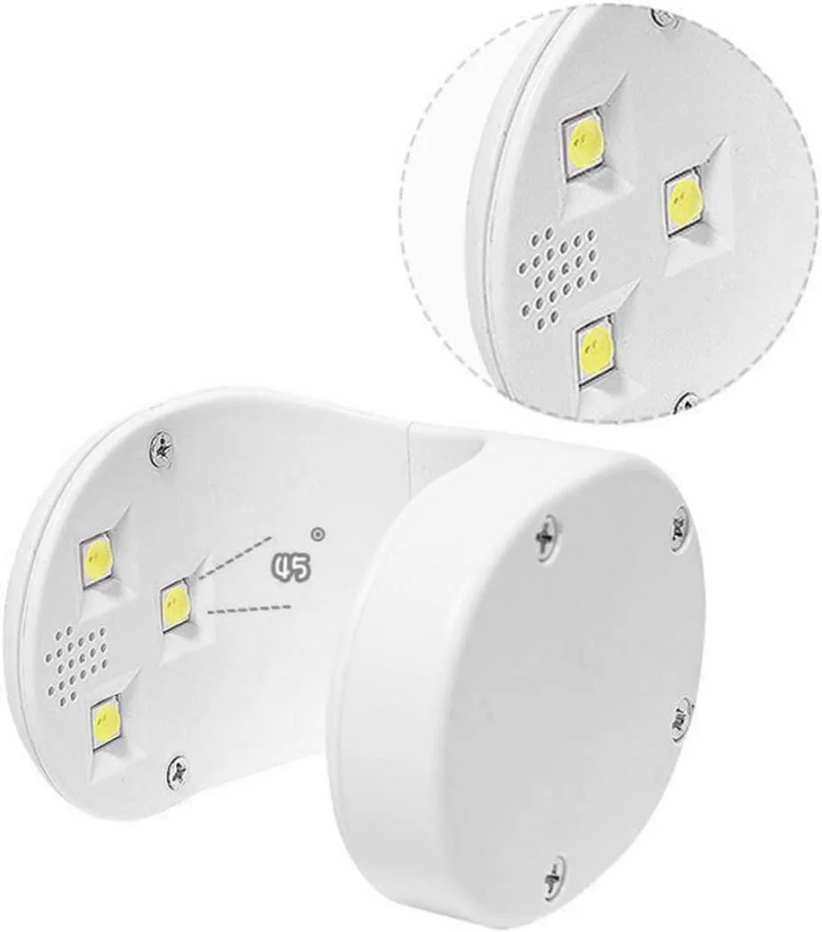 دستگاه خشک کن لاک ناخن LED مینی با نور فرابنفش برای خشک کردن لاک ژل و ژل کاشت ناخن (آبی)