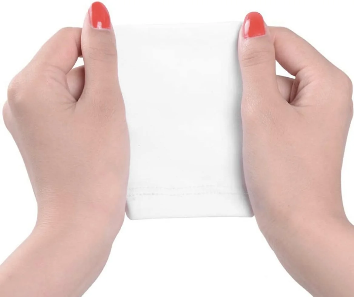 دستکش محافظ UV برای مانیکور ژلی، محافظت از اشعه UV، مناسب خشک کردن لاک ناخن، بدون انگشت، یک جفت، سفید