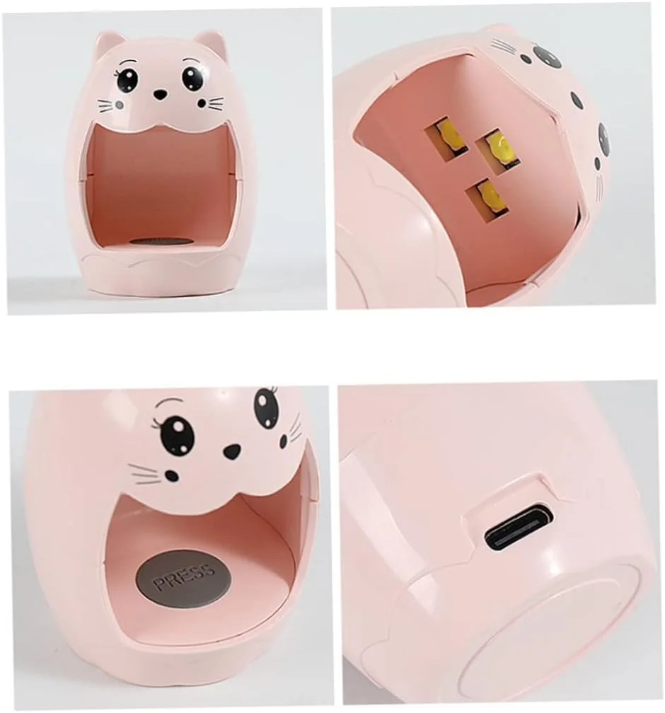 خشک کن ناخن LED کوچک، لامپ لاک ژل UV فانتزی طرح تخم مرغی، ابزار ناخن مدل 4