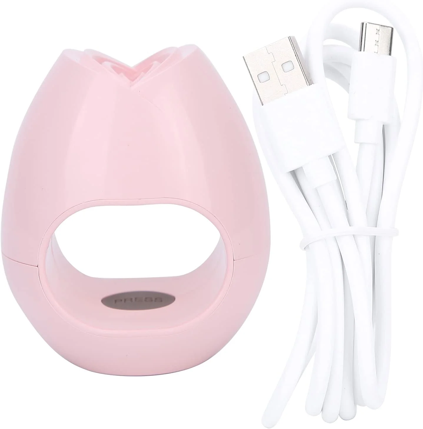 چراغ خشک کن ناخن مینی، چراغ خشک کننده ناخن ژلی تک انگشتی قابل حمل USB، ابزار مانیکور برای بانوان (صورتی)