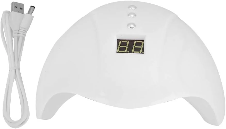 دستگاه خشک کن لاک ناخن LED UV 36 وات، خشک کننده سریع لاک ژل (سفید)