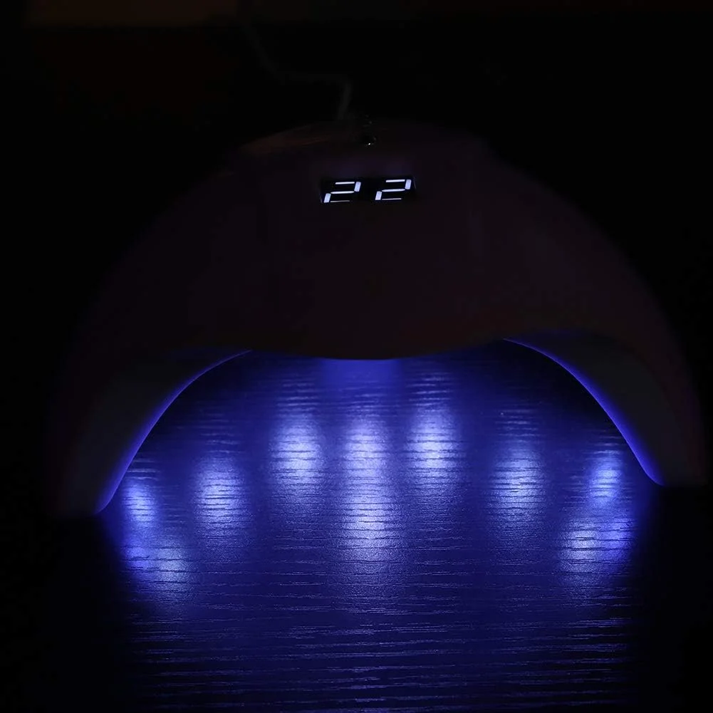 دستگاه خشک کن لاک ناخن LED UV 36 وات، خشک کننده سریع لاک ژل (سفید)