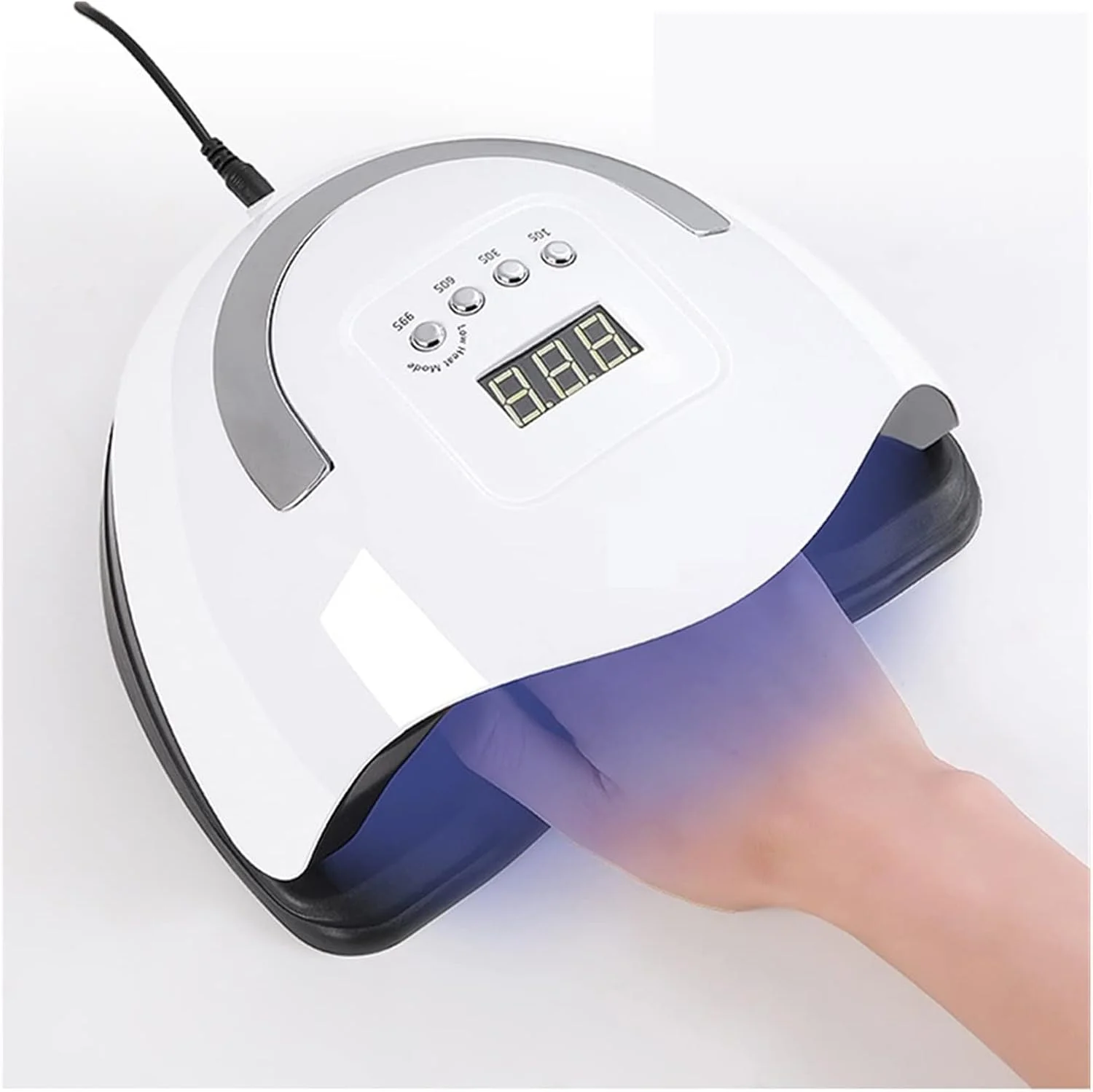 دستگاه خشک کن ناخن FEER با 66 لامپ LED UV، مناسب خشک کردن لاک ژل ناخن، دارای حسگر حرکتی، دستگاه حرفه ای UV Lampe برای مانیکور سالنی، لامپ ناخن ژل UV-LED (رنگ: Sun X7 Max، سایز: 1)