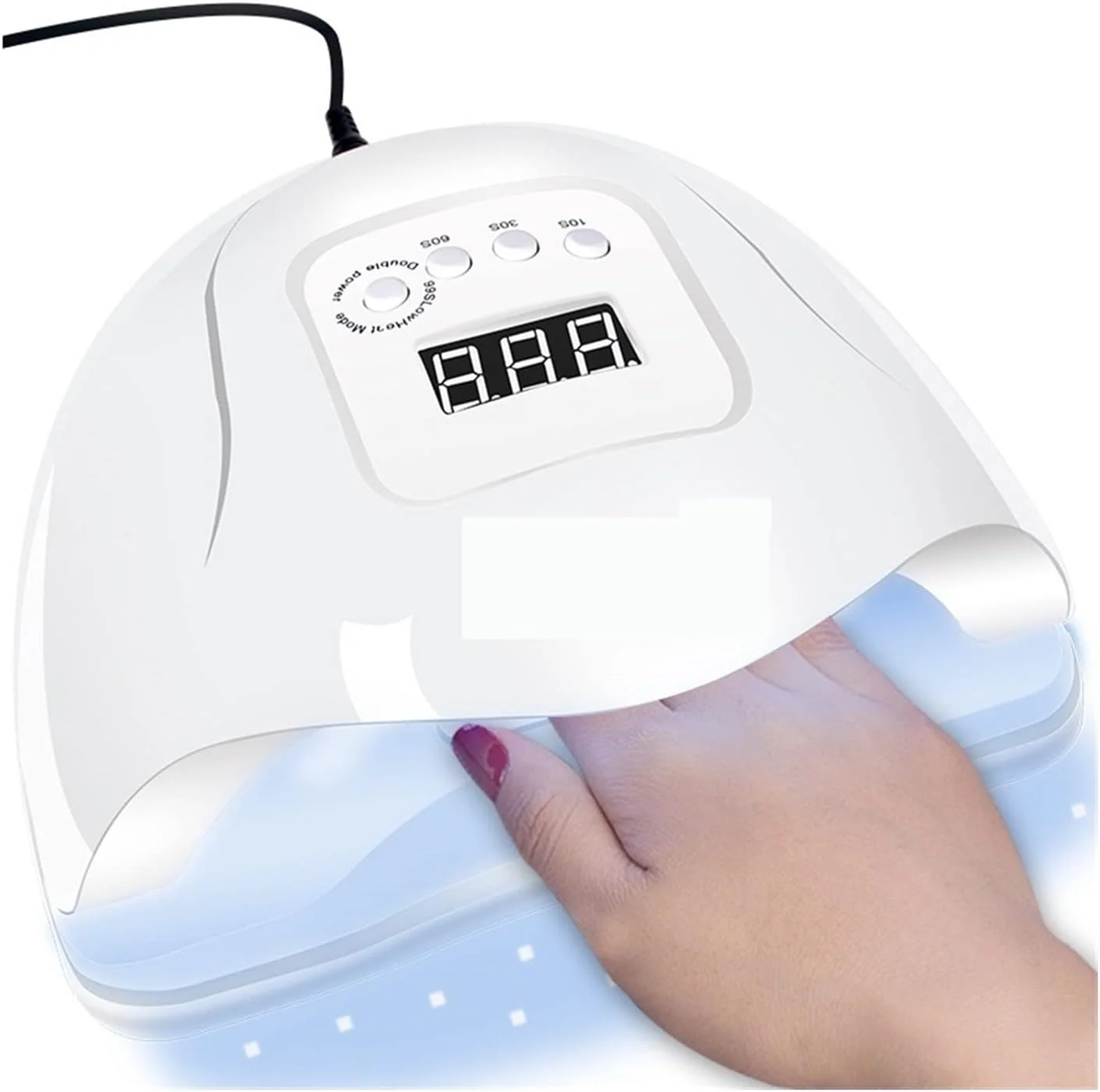 دستگاه خشک کن لاک ناخن نئوشی، لامپ ژلی با توان بالا 132W/54W/36W، لامپ UV خشک کننده سریع ناخن با فضای بزرگ، تایمر و سنسور هوشمند، ابزار ناخن، لامپ UV-LED ژلی (رنگ: X5، سایز: 1)