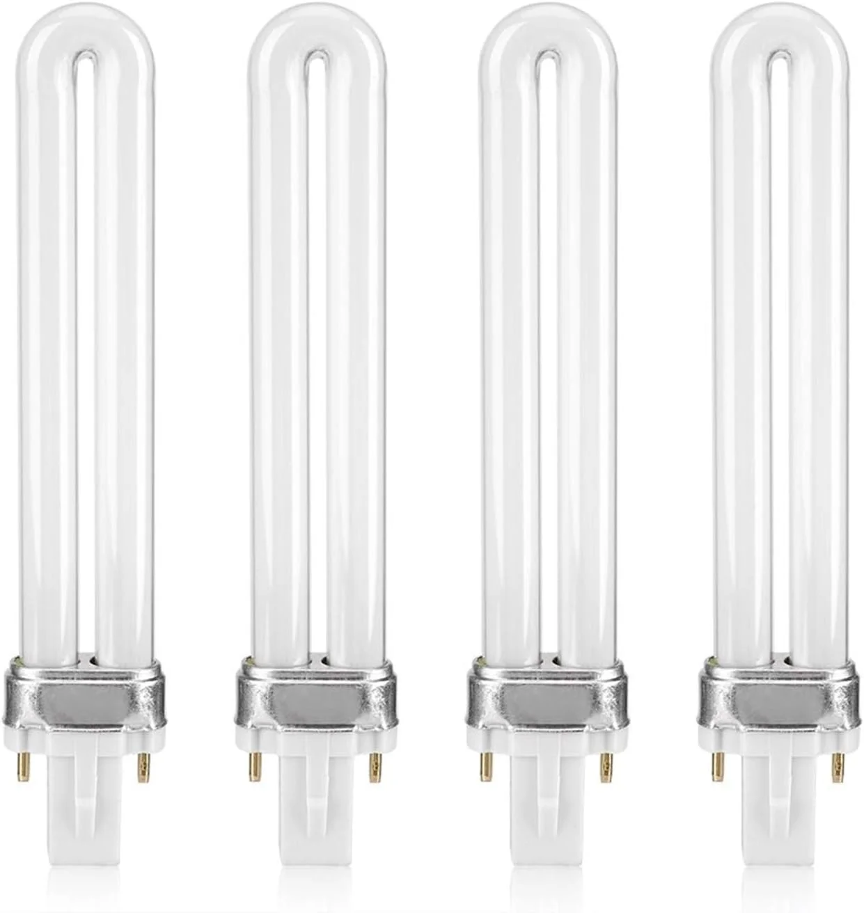 چهار عدد لامپ UV نه واتی، لامپ UV برای دستگاه LED قابل حمل ناخن، ابزار مانیکور لامپ UV جایگزین شکل U