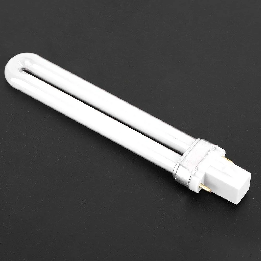 چهار عدد لامپ UV نه واتی، لامپ UV برای دستگاه LED قابل حمل ناخن، ابزار مانیکور لامپ UV جایگزین شکل U