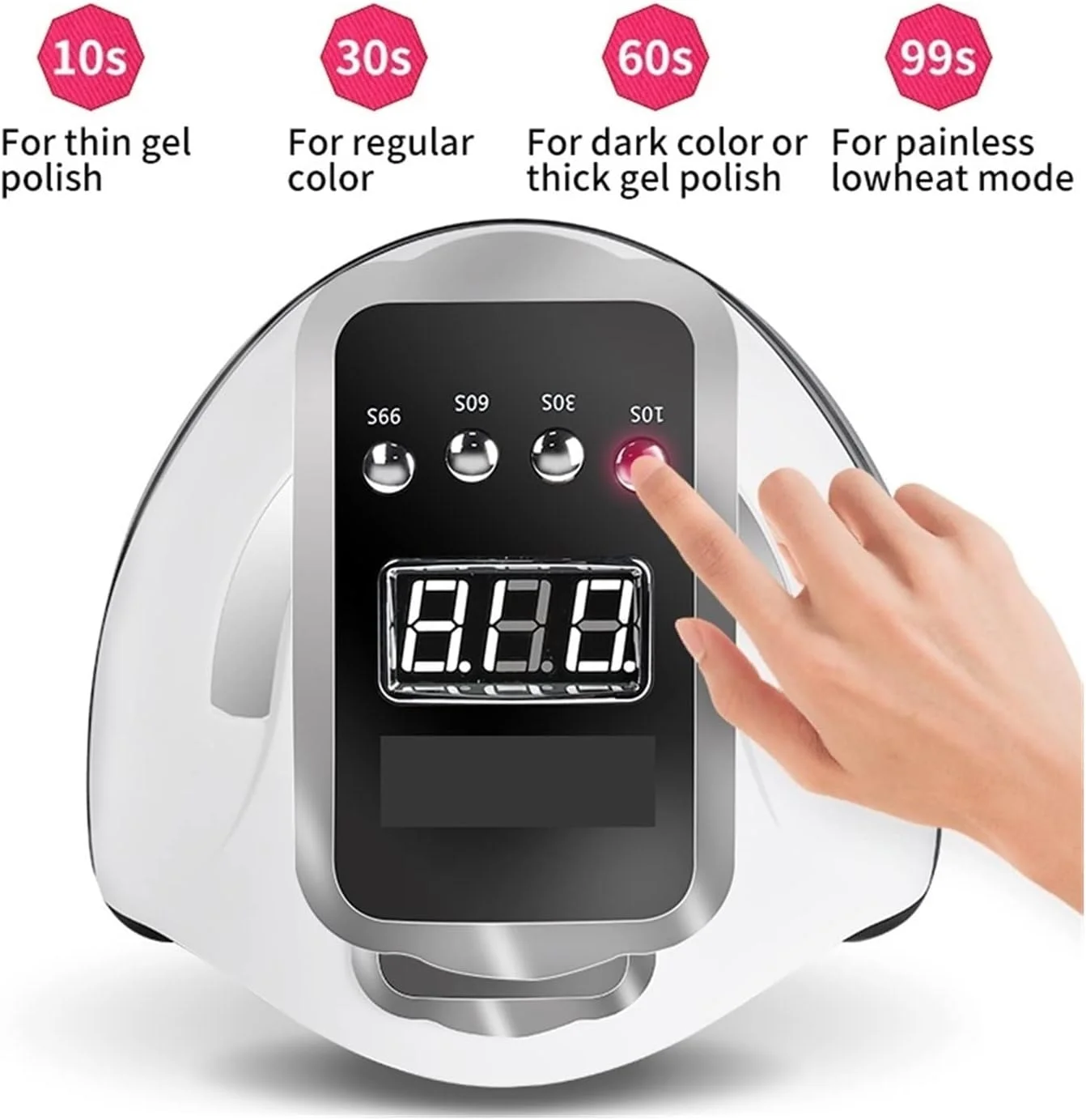 دستگاه خشک کن لاک ناخن نئوشی، لامپ ژلی با توان بالا 132W/54W/36W، لامپ UV، خشک کن سریع لاک ناخن با فضای بزرگ و تایمر، سنسور هوشمند، ابزار ناخن، لامپ UV-LED ژلی (رنگ: Sun X11 Max، سایز: 1) دستگاه خشک کن لاک ناخن نئوشی، لامپ ژلی با توان بالا 132W/54W/36W، لامپ UV، خشک کن سریع لاک ناخن با فضای بزرگ و تایمر، سنسور هوشمند، ابزار ناخن، لامپ UV-LED ژلی (رنگ: Sun X11 Max، سایز: 1)