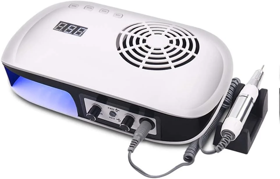 دستگاه خشک کن لاک ناخن LED، دستگاه فتوتراپی ناخن، سوهان برقی ناخن، خشک کننده سریع لاک ژل، منبع نور دوگانه، ژل خیساندنی، ابزار هنر ناخن با حسگر اتوماتیک