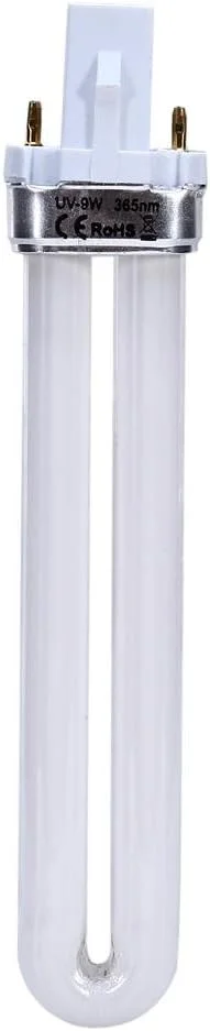 لامپ های جایگزین خشک کن ناخن UV، لامپ UV LED جایگزین حرفه ای 9 وات، لوله لامپ UV برای ابزار خشک کن هنر ناخن (5 عدد)