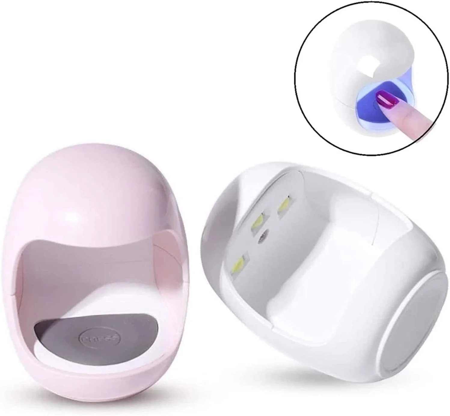 دستگاه خشک کن لاک ناخن مینی NEOCHY 3W USB LED، ابزار مانیکور ناخن، طراحی تخم مرغی صورتی، نور خشک کننده سریع برای لاک ژل (رنگ: C)