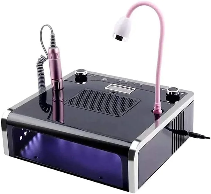 دستگاه طراحی ناخن، دستگاه برقی سوهان ناخن 4 در 1، خشک کن ناخن، لامپ LED ناخن، ابزار طراحی لاک ژل ناخن