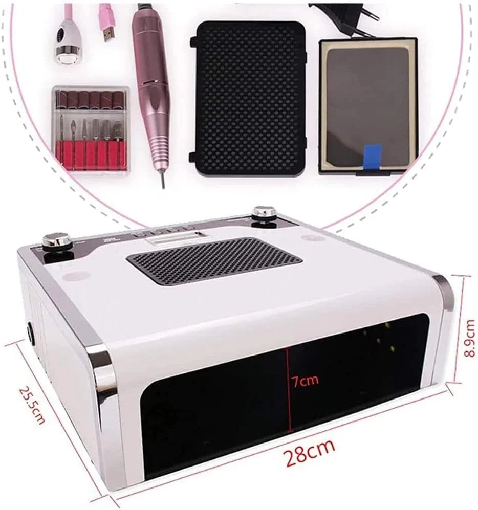 دستگاه طراحی ناخن، دستگاه برقی سوهان ناخن 4 در 1، خشک کن ناخن، لامپ LED ناخن، ابزار طراحی لاک ژل ناخن