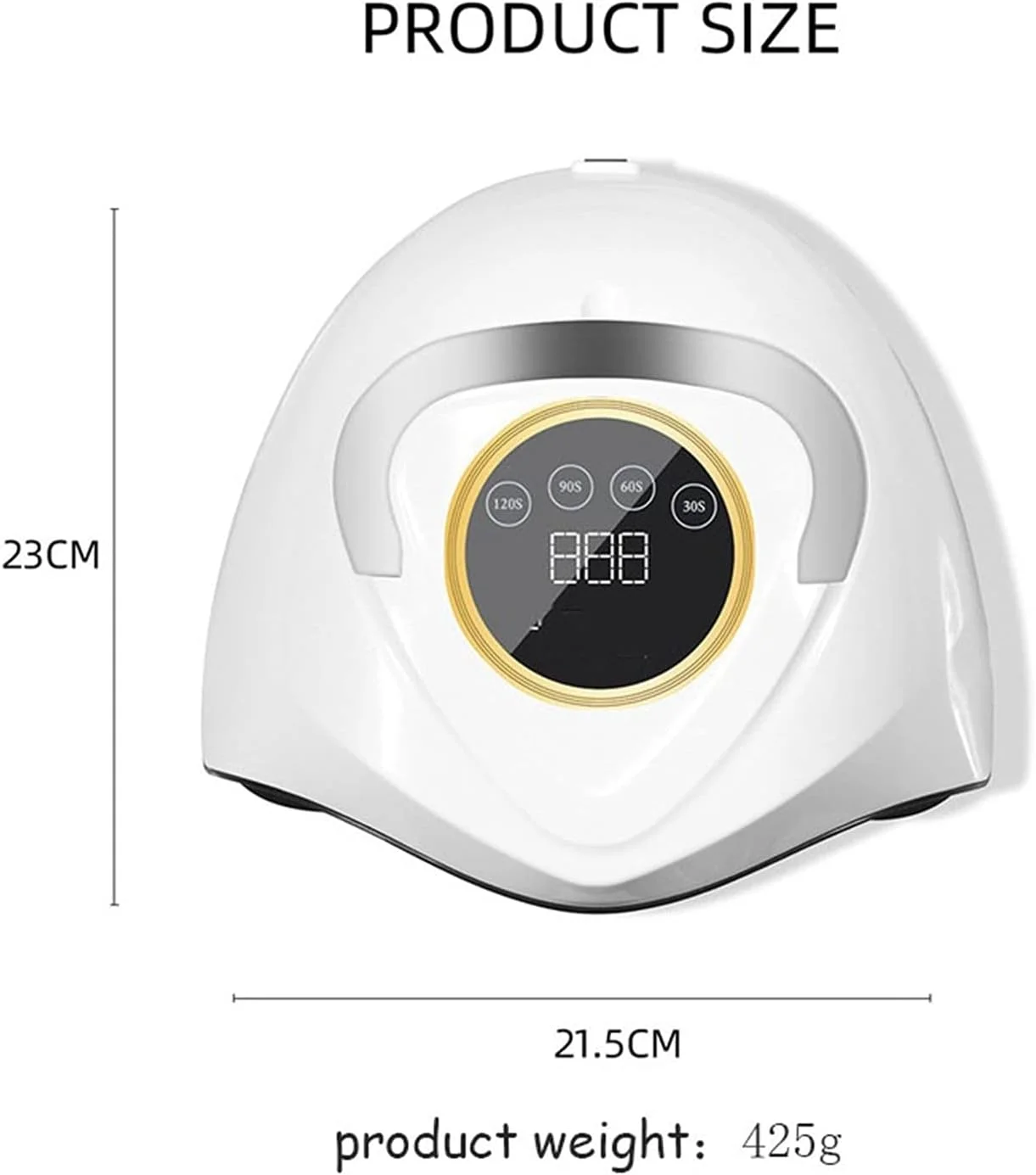 دستگاه خشک کن لاک ناخن HIHELO مدل 96 وات با 48 عدد LED، تایمر و سنسور اتوماتیک، ابزار مانیکور برای لاک ژل