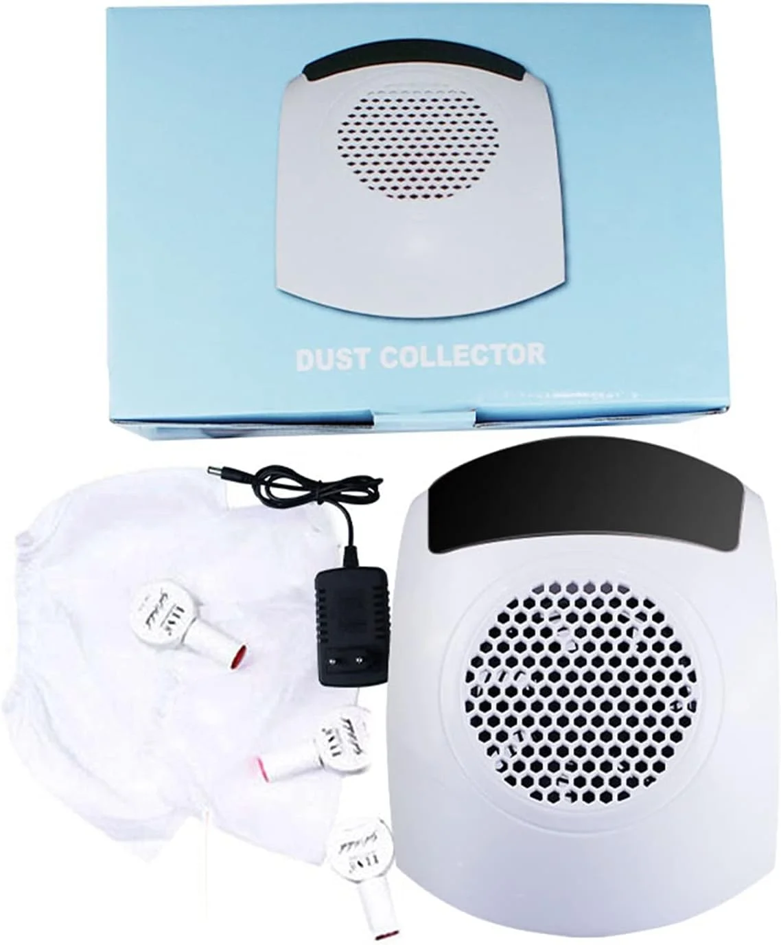 دستگاه جمع کننده گرد و غبار ناخن HIHELO 80W، مکنده گرد و غبار لاک ژل ناخن، دستگاه مانیکور، ابزار جمع آوری گرد و غبار، ابزار طراحی ناخن برای مانیکور، فیلتر حرفه ای ناخن (رنگ