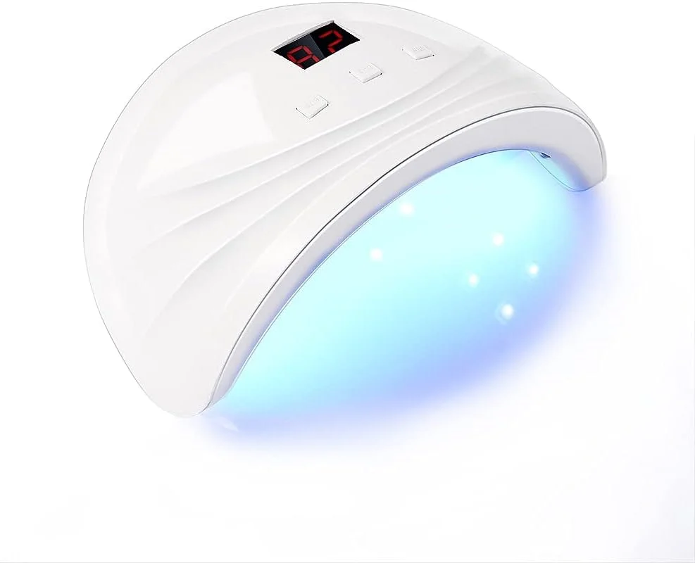 چراغ خشک کن لاک ناخن HIHELO با حسگر اتوماتیک و 18 لامپ LED UV مناسب برای پدیکور و مانیکور (رنگ: 801)