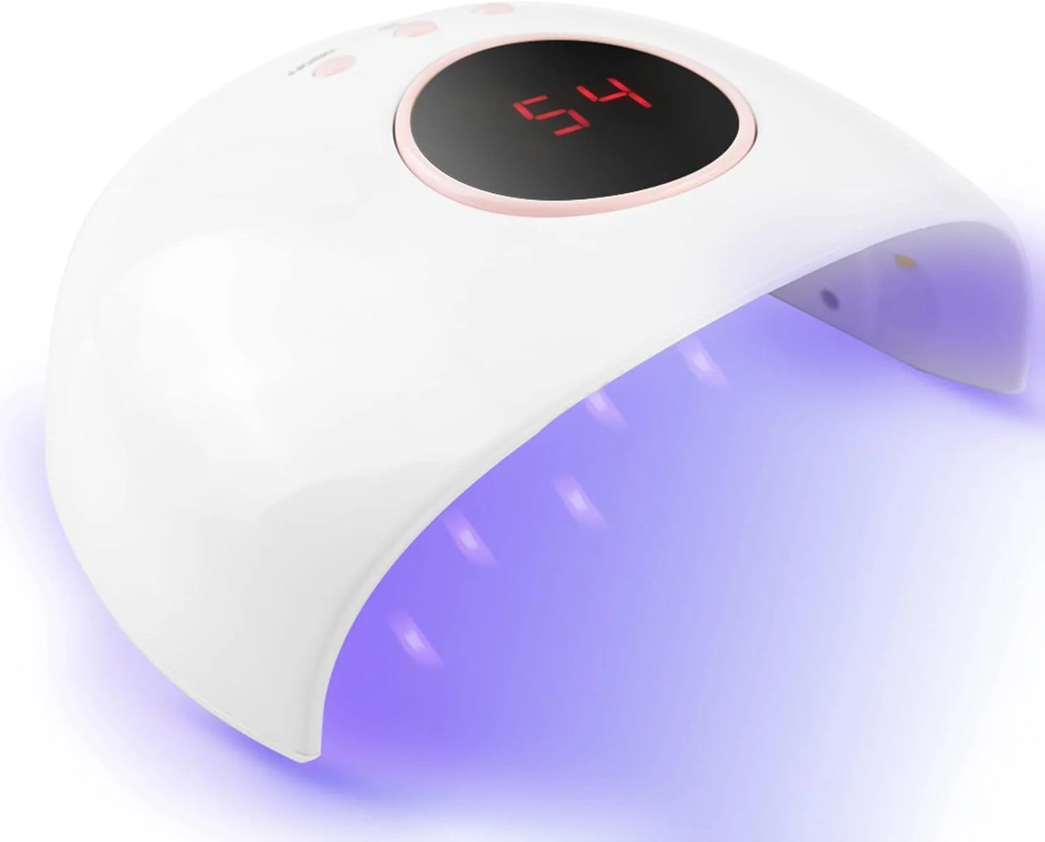دستگاه خشک کن ناخن 24 وات، لامپ LED UV برای لاک ژل با سنسور مادون قرمز، نمایشگر LCD با زمان‌بندی 30/60 ثانیه، خشک کننده با سنسور خودکار، ابزار ناخن برای ناخن های دست و پا