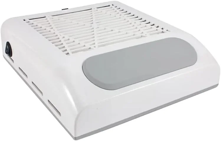 دستگاه مکنده گرد و غبار ناخن برای مانیکور، فیلتر ناخن حرفه ای سفید 80 وات