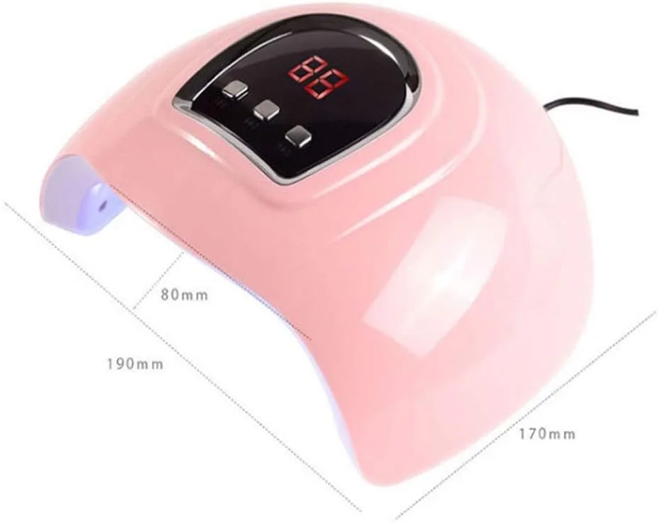 دستگاه خشک کن لاک ژل ناخن 54 وات با 18 لامپ LED و عملکرد خشک کردن سریع برای مانیکور حرفه ای