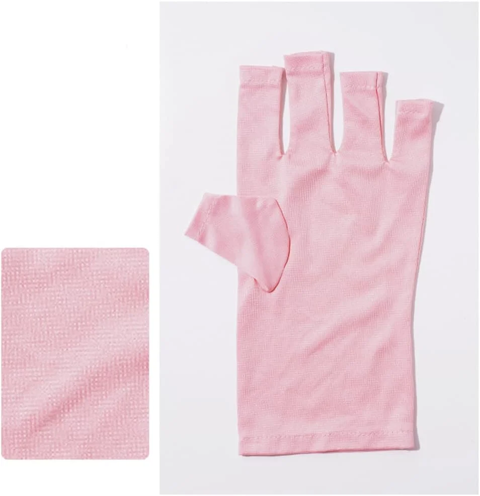 دستکش محافظ دست لوازم مانیکور ناخن، با کیفیت و چند منظوره، صورتی