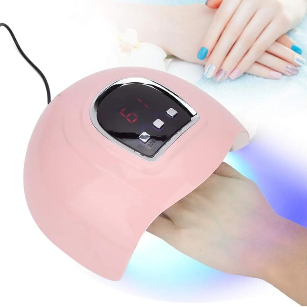 دستگاه خشک کن لاک ژل ناخن 54 وات با 18 لامپ LED و عملکرد خشک کردن سریع برای مانیکور حرفه ای