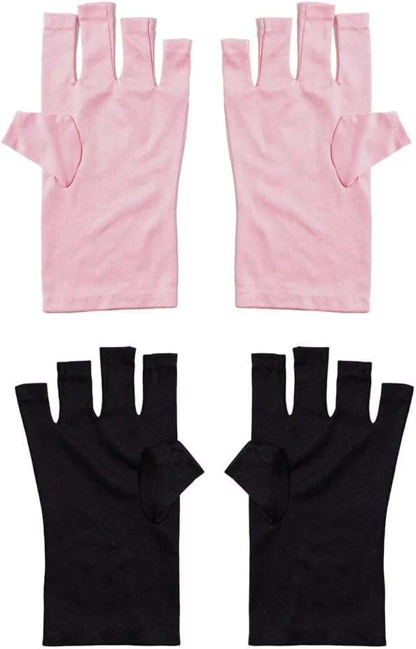 دستکش محافظ دست لوازم مانیکور ناخن، با کیفیت و چند منظوره، صورتی