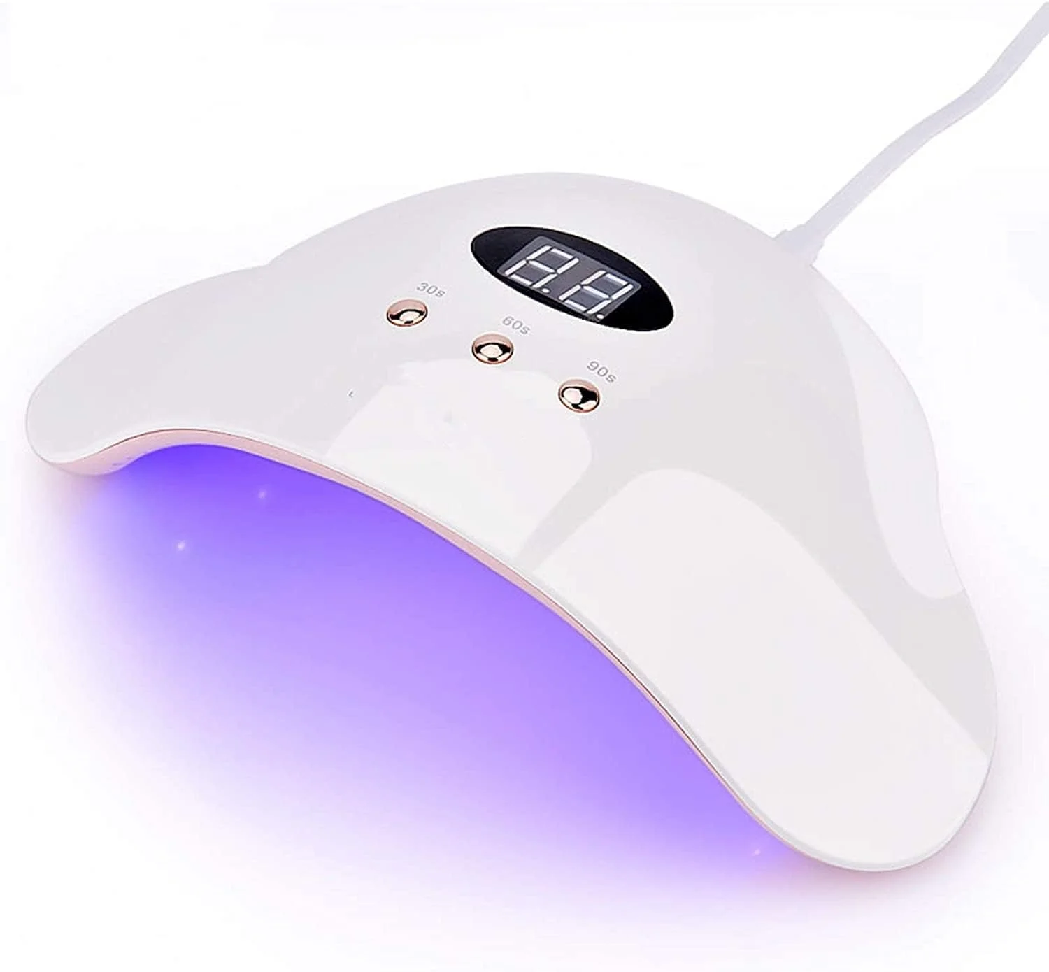 دستگاه خشک کن لاک ناخن LED، مناسب برای لاک ژل ناخن دست و پا، دارای حسگر مادون قرمز و صفحه نمایش LCD، ابزار مانیکور و طراحی ناخن سالن