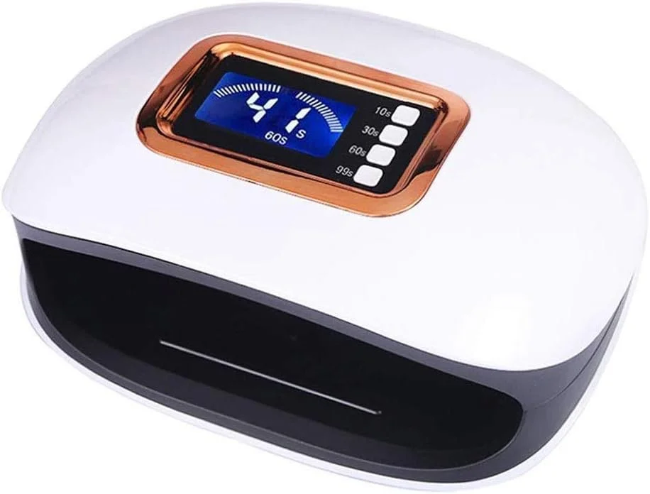 دستگاه خشک کن لاک ناخن LED با نور درمانی، 72 وات، سنسور خودکار و نمایشگر زمان دستگاه خشک کن لاک ناخن LED با نور درمانی، 72 وات، سنسور خودکار و نمایشگر زمان