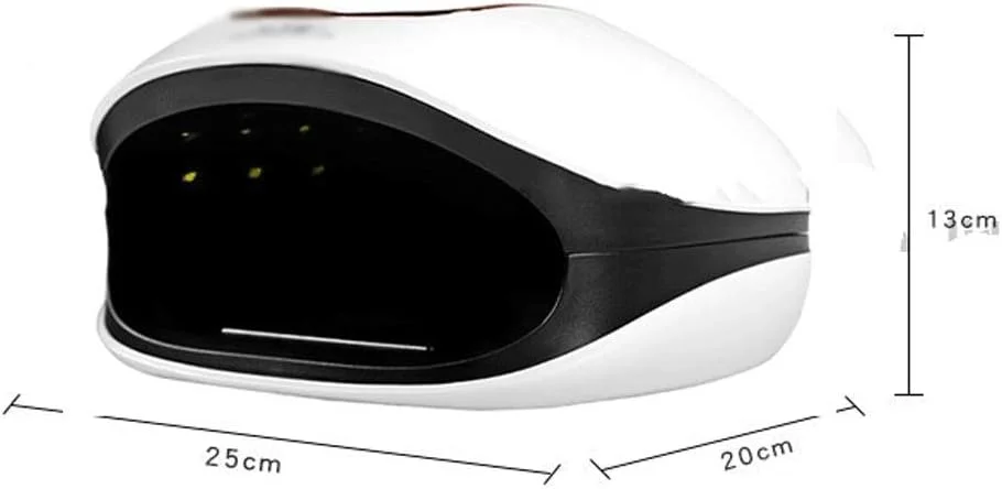 دستگاه خشک کن لاک ناخن LED با نور درمانی، 72 وات، سنسور خودکار و نمایشگر زمان