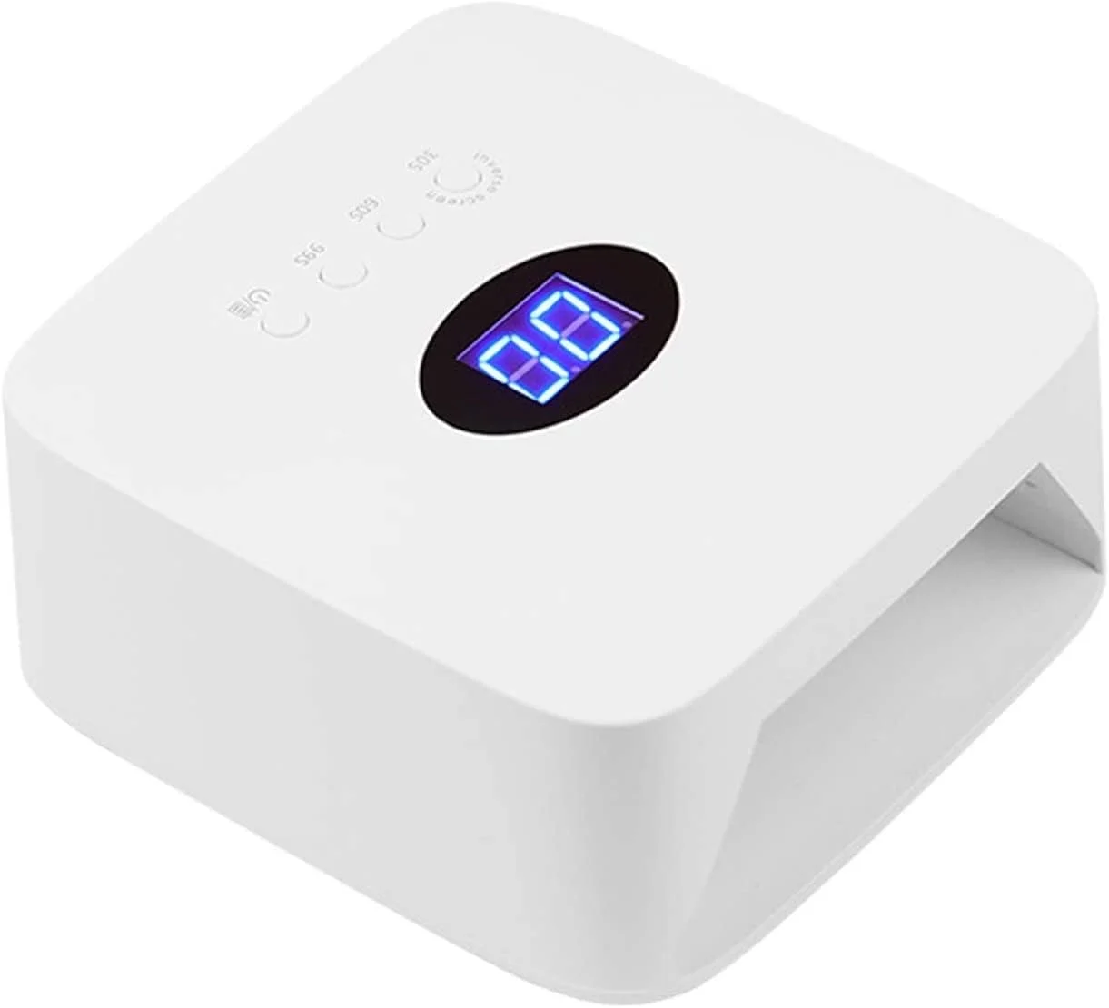 دستگاه خشک کن لاک ژل ناخن بی سیم 48 وات LED UV با باتری قابل شارژ، دستگاه لامپ ناخن برای خشک کردن دست و پا 48 وات نور قرمز الکتریکی