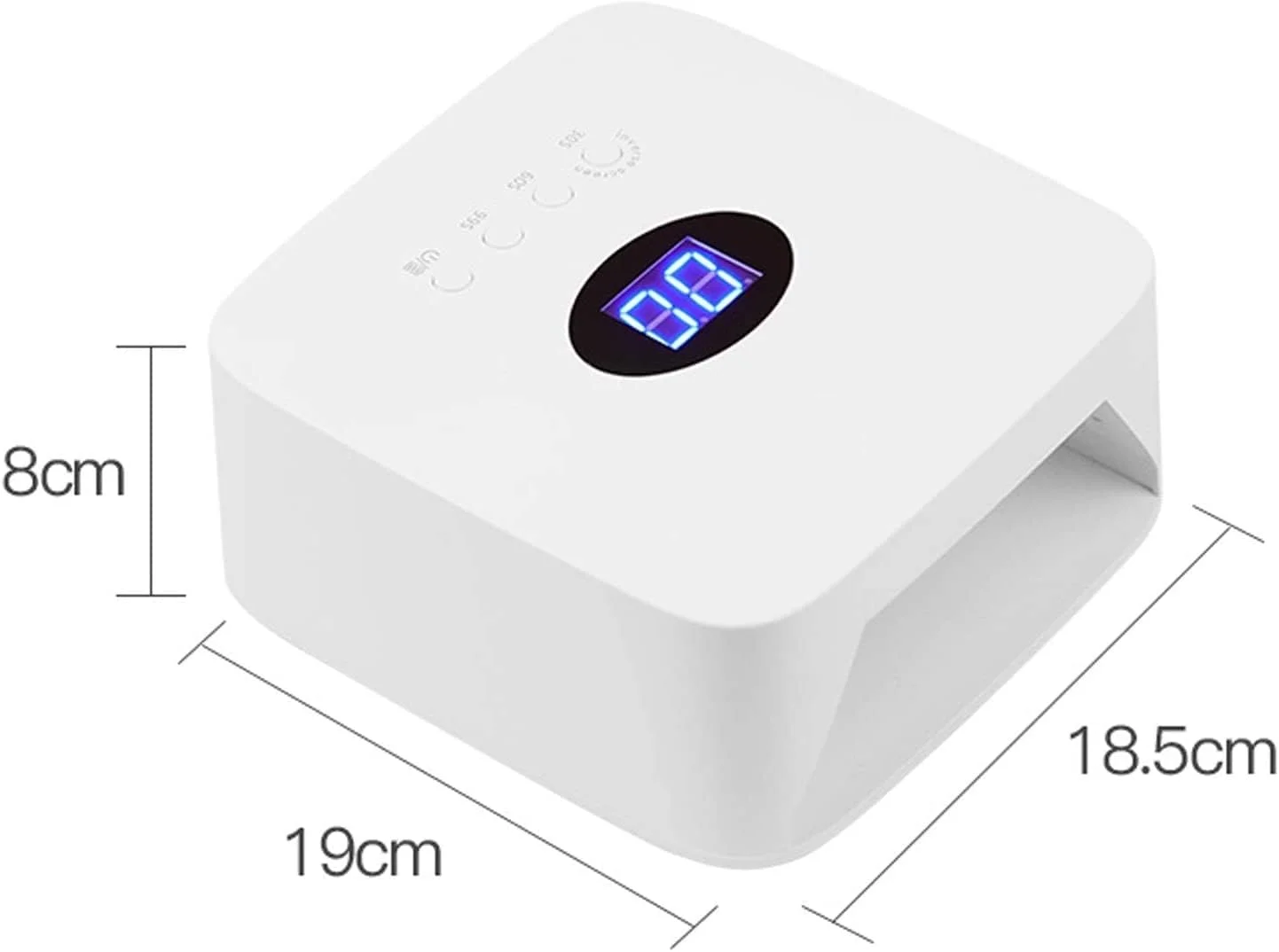 دستگاه خشک کن لاک ژل ناخن بی سیم 48 وات LED UV با باتری قابل شارژ، دستگاه لامپ ناخن برای خشک کردن دست و پا 48 وات نور قرمز الکتریکی