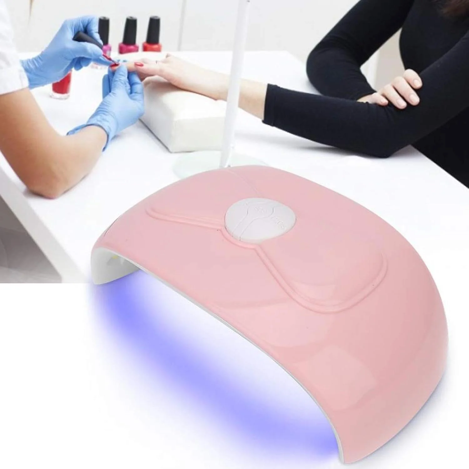 دستگاه خشک کن لاک ژل ناخن ال ای دی هوشمند 54 وات با صفحه نمایش حسگر و خشک کردن سریع