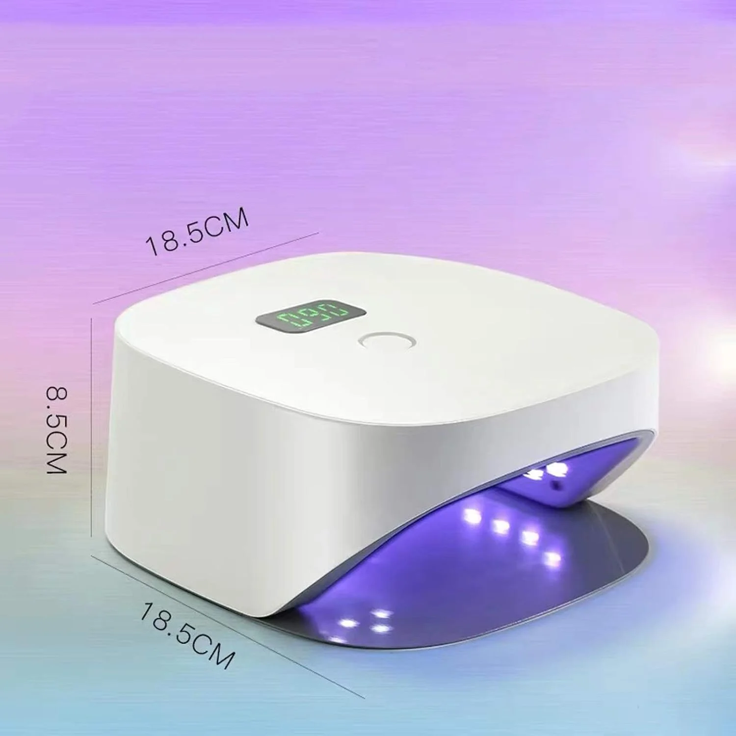 چراغ ال ای دی 48 وات برای ناخن، دارای 28 ال ای دی و باتری، خشک کن ناخن برای مانیکور و خشک کردن لاک ژل