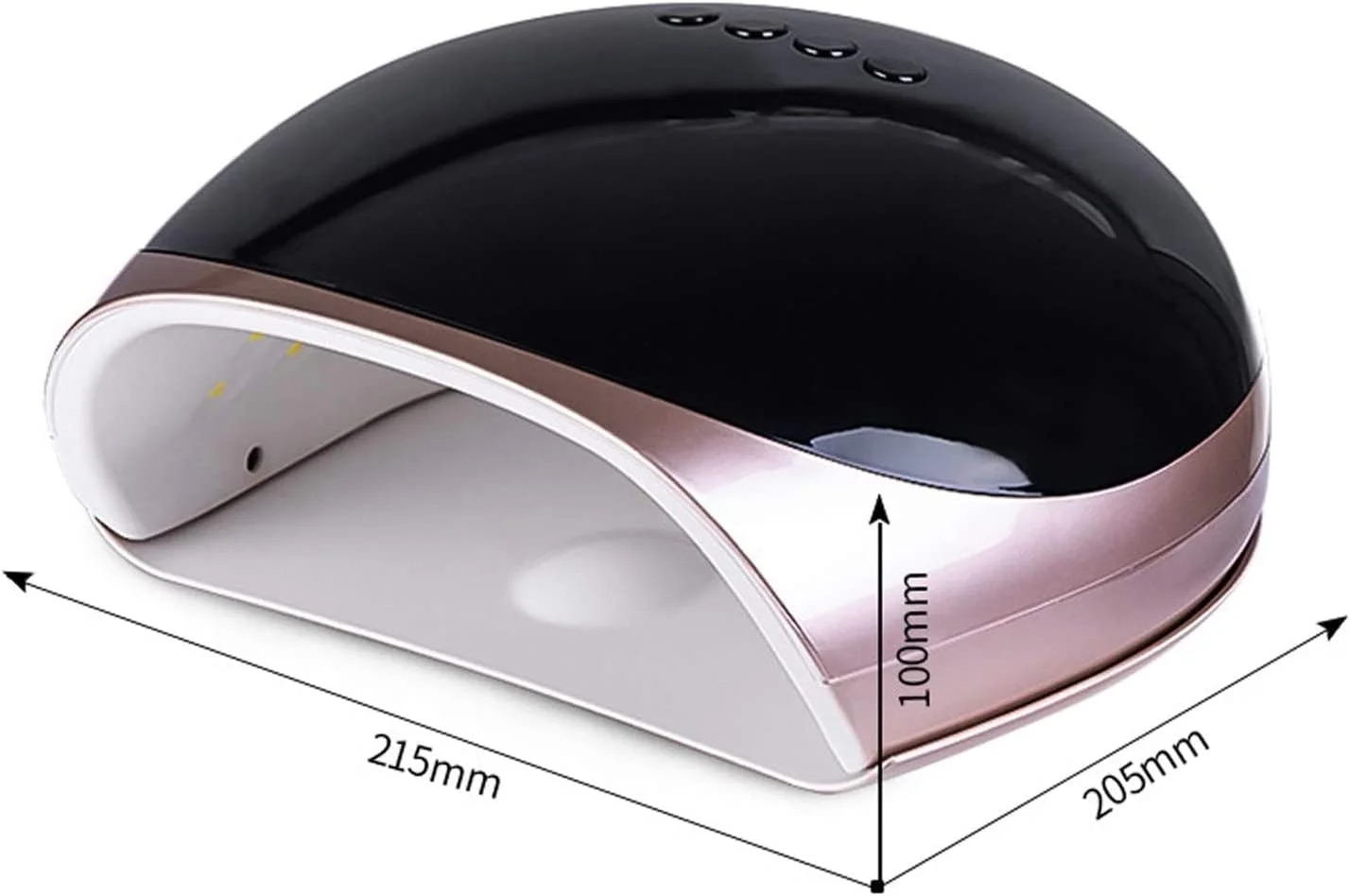 دستگاه خشک کن لاک ناخن ال ای دی 68 وات برای انواع ژل ناخن، لامپ ناخن با نور دوگانه، ابزار طراحی ناخن، تایمر، لامپ ناخن با صفحه نمایش ال سی دی