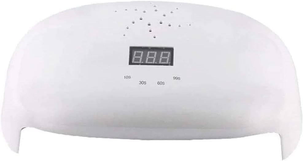دستگاه فتوتراپی ناخن، خشک کن حرفه ای ناخن 72 وات برای انواع لاک ژل با سنسور تایمر 4 حالته و صفحه نمایش LCD و 56 لامپ LED