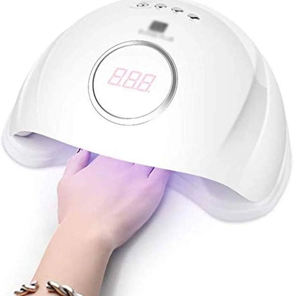 دستگاه خشک کن لاک ناخن سفید، چراغ LED خشک کننده لاک ژل، ابزار و لوازم جانبی طراحی ناخن