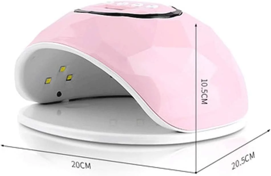 دستگاه خشک کن ناخن - دستگاه یو وی ال ای دی 54 وات با 4 تنظیم تایمر و سنسور برای خشک کردن ژل ناخن دست و پا