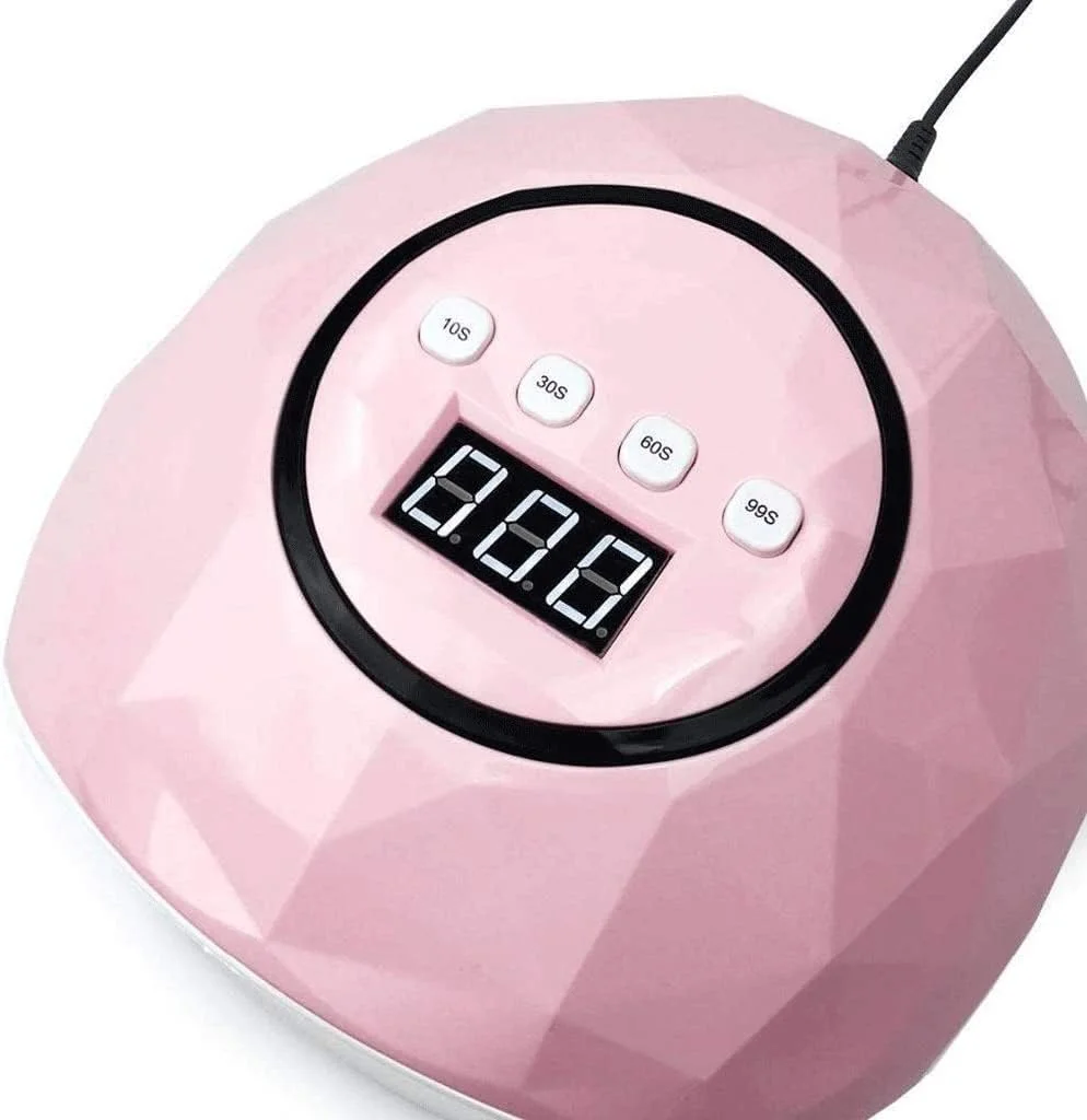 دستگاه خشک کن ناخن - دستگاه یو وی ال ای دی 54 وات با 4 تنظیم تایمر و سنسور برای خشک کردن ژل ناخن دست و پا