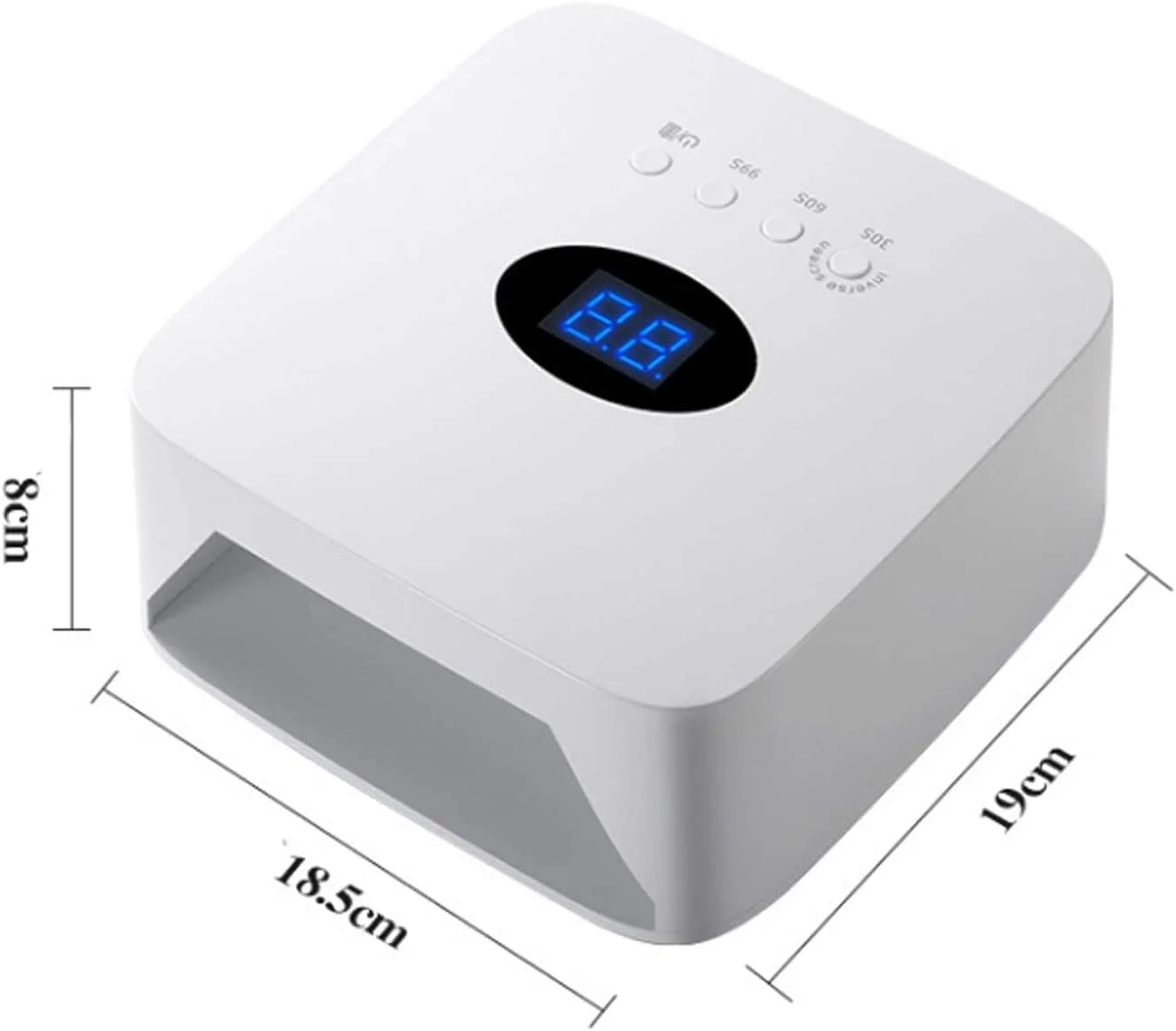 دستگاه خشک کن لاک ژل ناخن 54 وات قابل شارژ، چراغ یو وی LED بی سیم برای طراحی ناخن