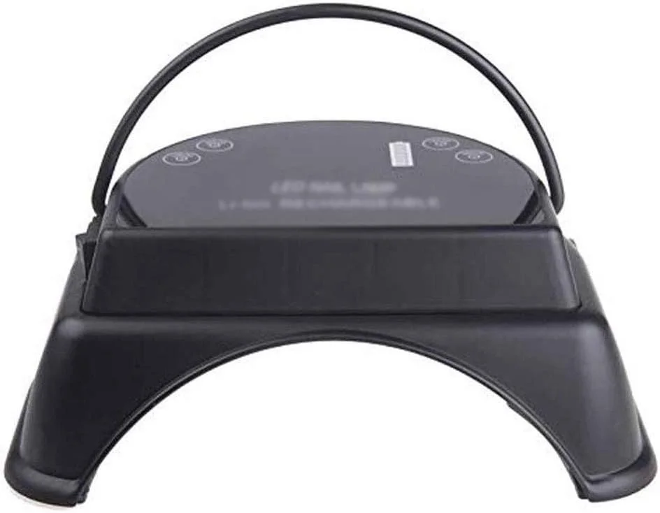 دستگاه خشک کن لاک ناخن، لامپ ال ای دی 64 وات قابل شارژ برای خشک کردن لاک ژل با دستگیره بالابر، سنسور لمسی و صفحه نمایش ال سی دی (رنگ: سفید)