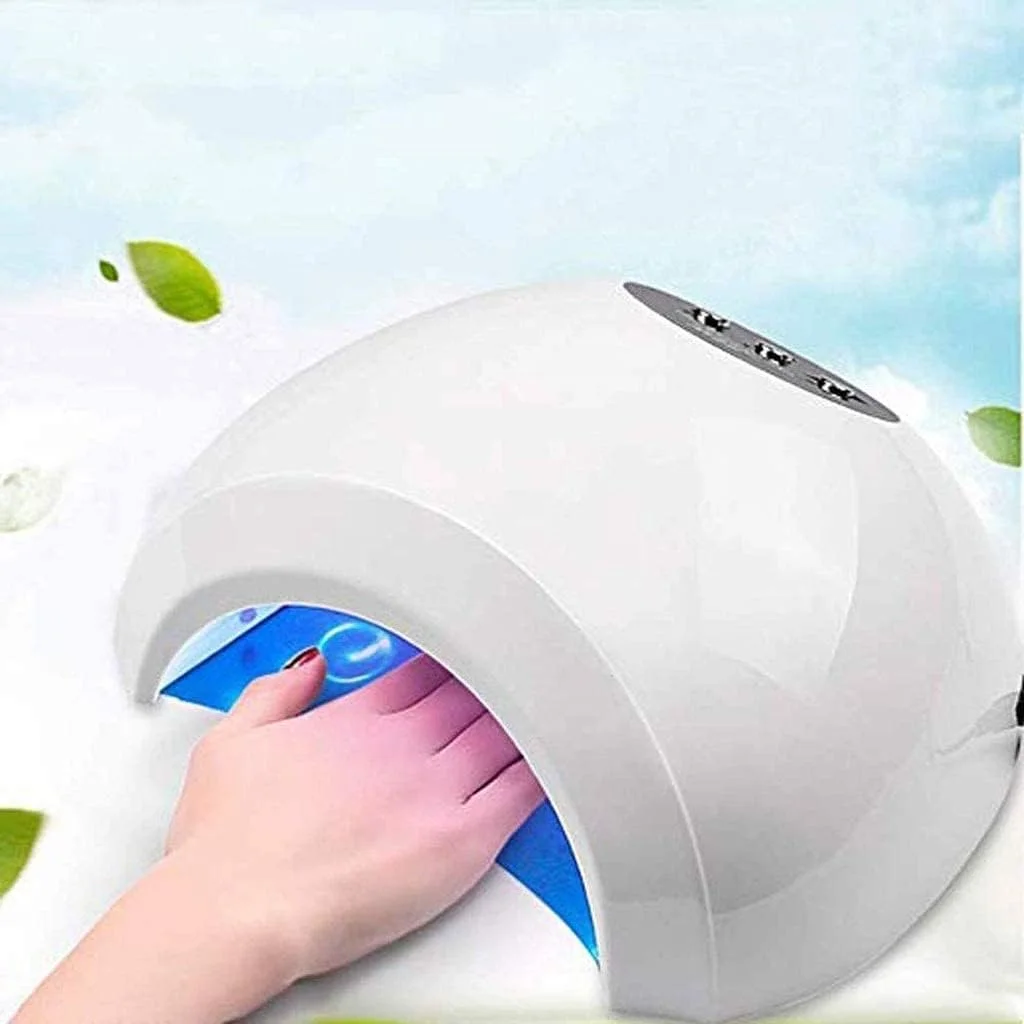 دستگاه خشک کن لاک ناخن، چراغ LED حرفه ای 48 وات برای هنر ناخن در خانه و سالن