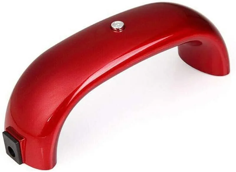 چراغ ناخن استیل ضد زنگ 9 وات USB مینی خشک کن ژل ناخن چراغ حرفه ای کابین ژل ناخن (رنگ: Rosso)