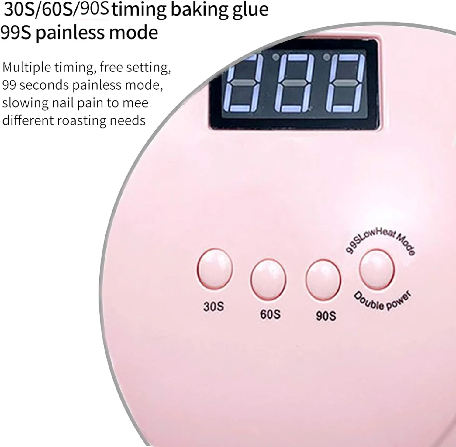 دستگاه خشک کن لاک ناخن 108 وات LED با 36 لامپ LED برای خشک کردن لاک ژل ناخن، دارای سنسور خودکار و تایمر (رنگ: سفید)