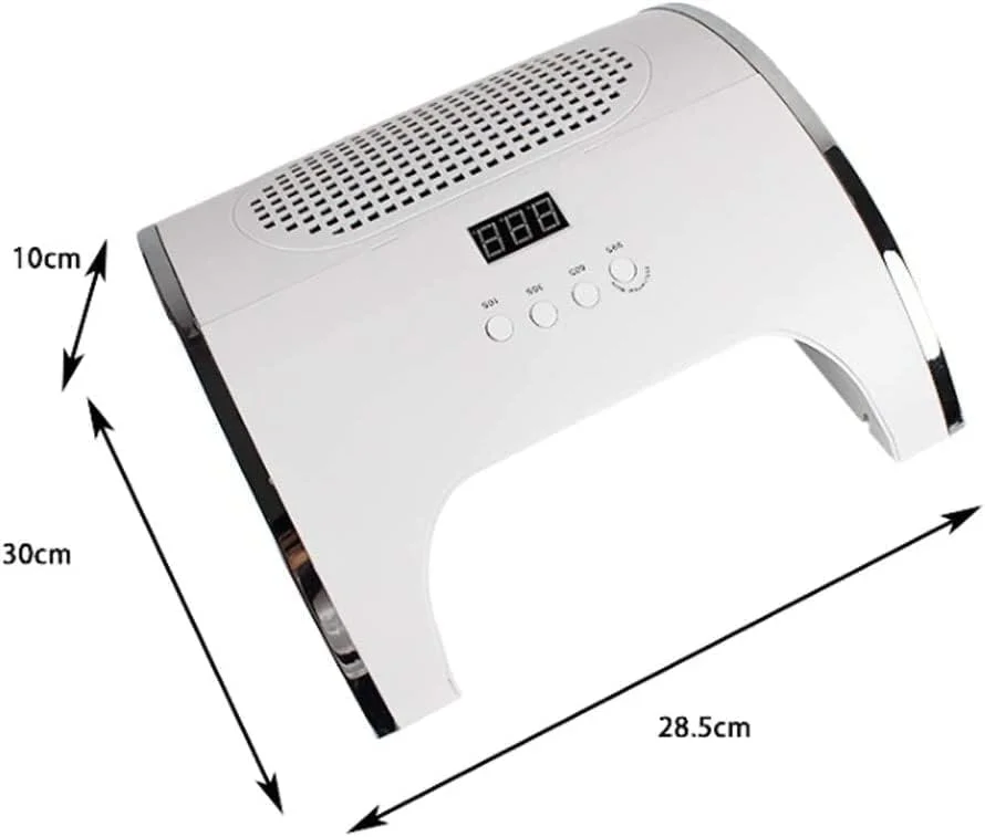 دستگاه ۲ در ۱ مکش و خشک کن ناخن، جمع کننده گرد و غبار ناخن، دستگاه مانیکور حرفه ای با قدرت بالا، تمیز کننده ناخن سالن