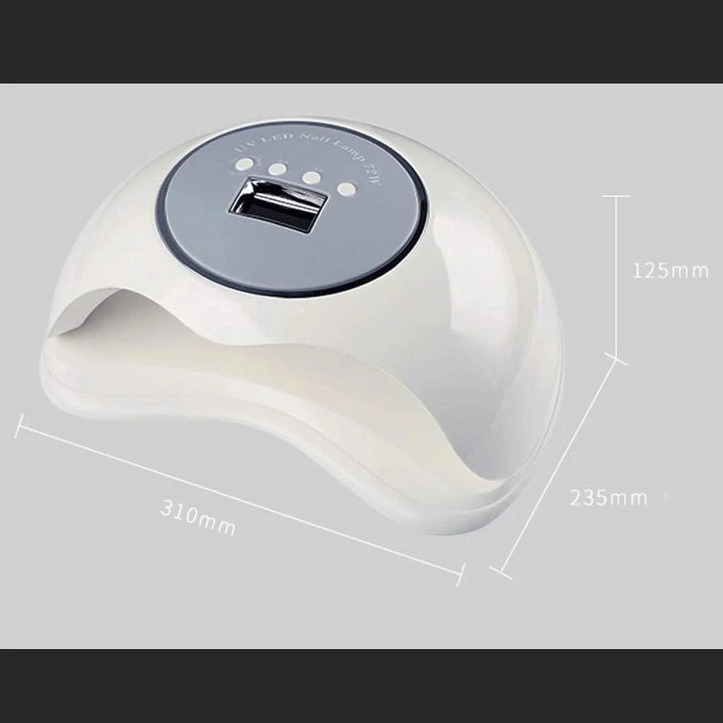 دستگاه خشک کن لاک ناخن - چراغ ژلی بی سیم، دستگاه خشک کن لاک ژلی LED UV برای ناخن های ژلی با صفحه نمایش LCD و 4 تنظیم تایمر