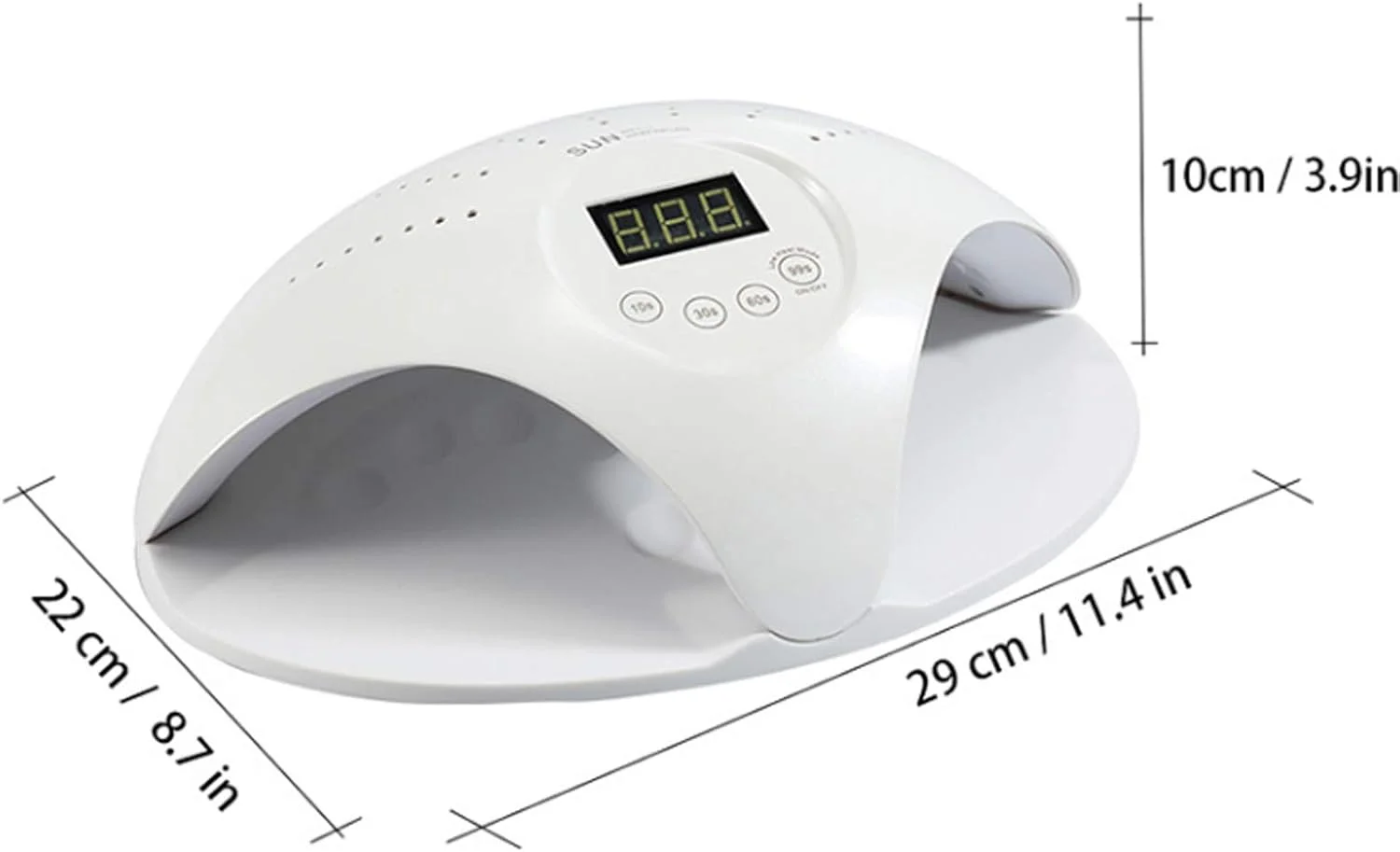 دستگاه خشک کننده لاک ژل یو وی ال ای دی 48 وات با نور دوگانه (رنگ: صورتی)