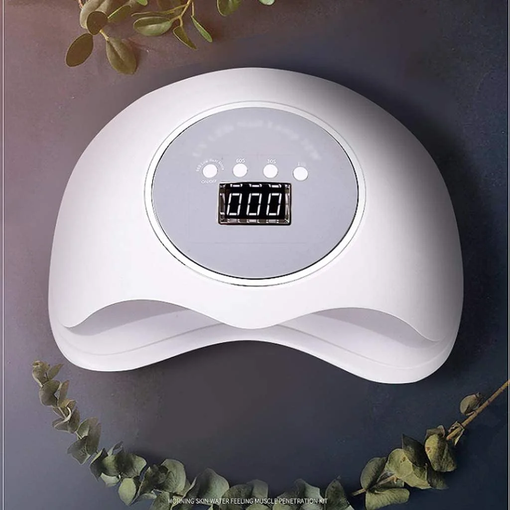 خشک کن ناخن سفید، لامپ LED ناخن 72 وات ژل پولیش ناخن برای دو دست سنسور اتوماتیک برای ژل پولیش ها